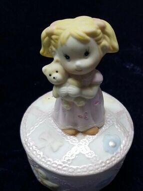 Nursery Themed Little Girl Trinket Dish